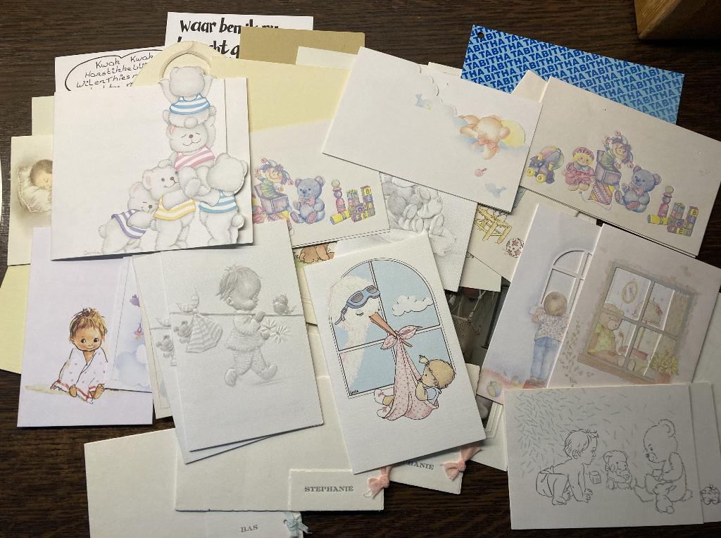 Vintage Geboortekaartjes / jaren '60 - '70 & '80, Verzamelen, Geboortekaartjes en Visitekaartjes, Geboortekaartje, 1970 tot 1980