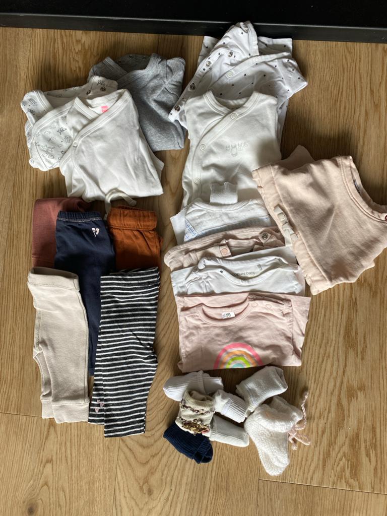 Babykleding maat 44/50, Kinderen en Baby's, Babykleding | Maat 50, Ophalen, Meisje, Broekje