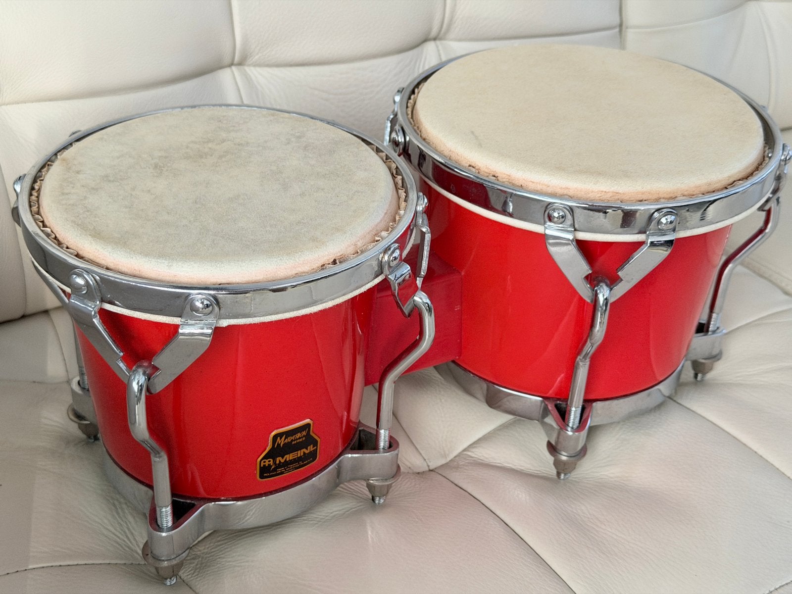 Meinl Marathon Series Bongo's - Rood - Fiberglas, Ophalen of Verzenden, Zo goed als nieuw, Overige merken