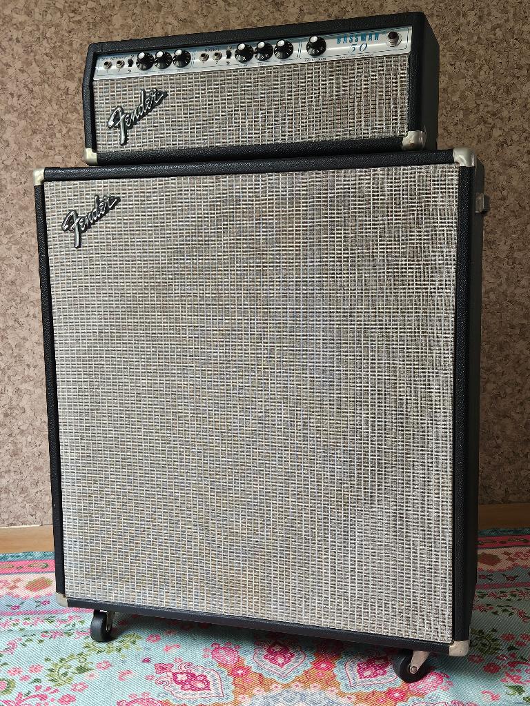 Fender Bassman 50, 2x12 cab, 1977 in mint conditie, Ophalen, Zo goed als nieuw, 50 tot 100 watt