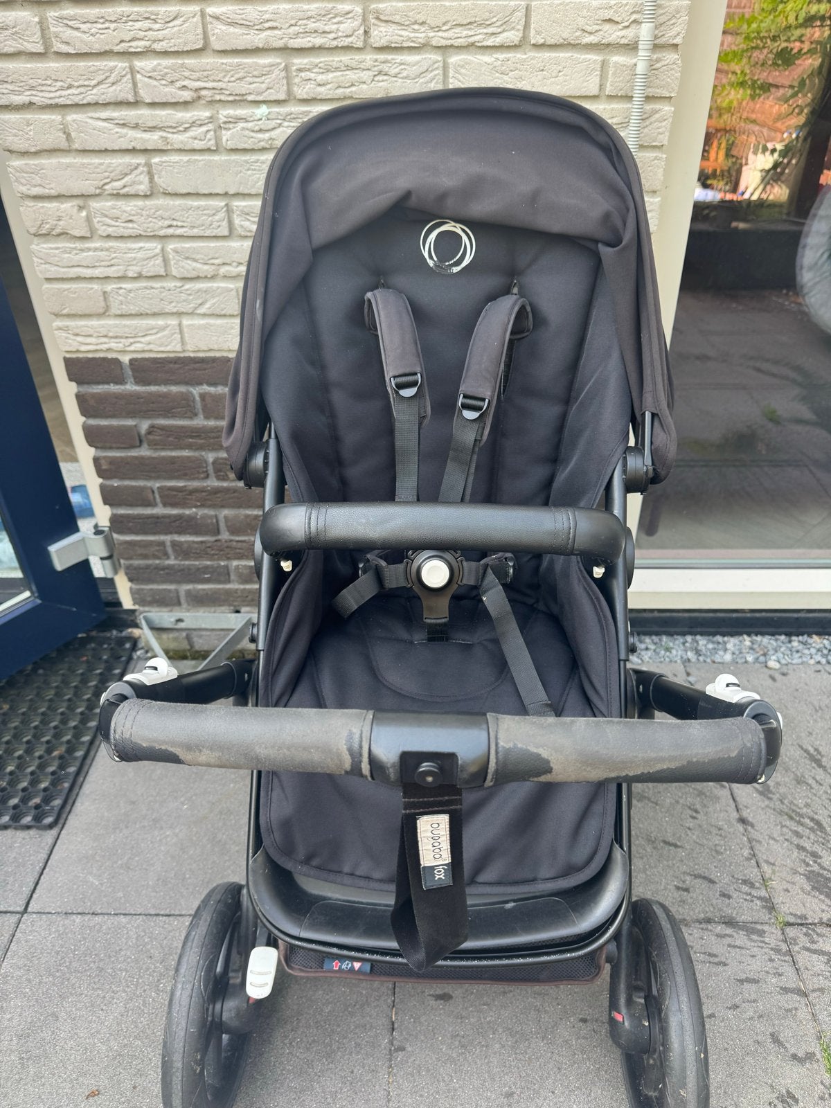 Bugaboo Fox kinderwagen compleet - Zwart, Gebruikt, Bugaboo, Verstelbare duwstang, Ophalen