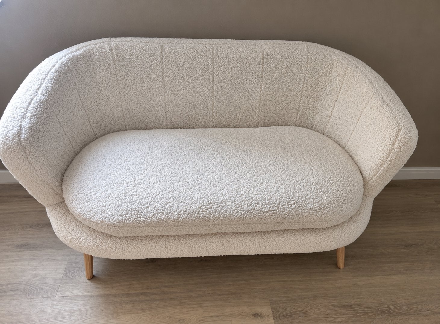Teddy bankje, Huis en Inrichting, Ophalen, Zo goed als nieuw, Tweepersoons, Minder dan 150 cm