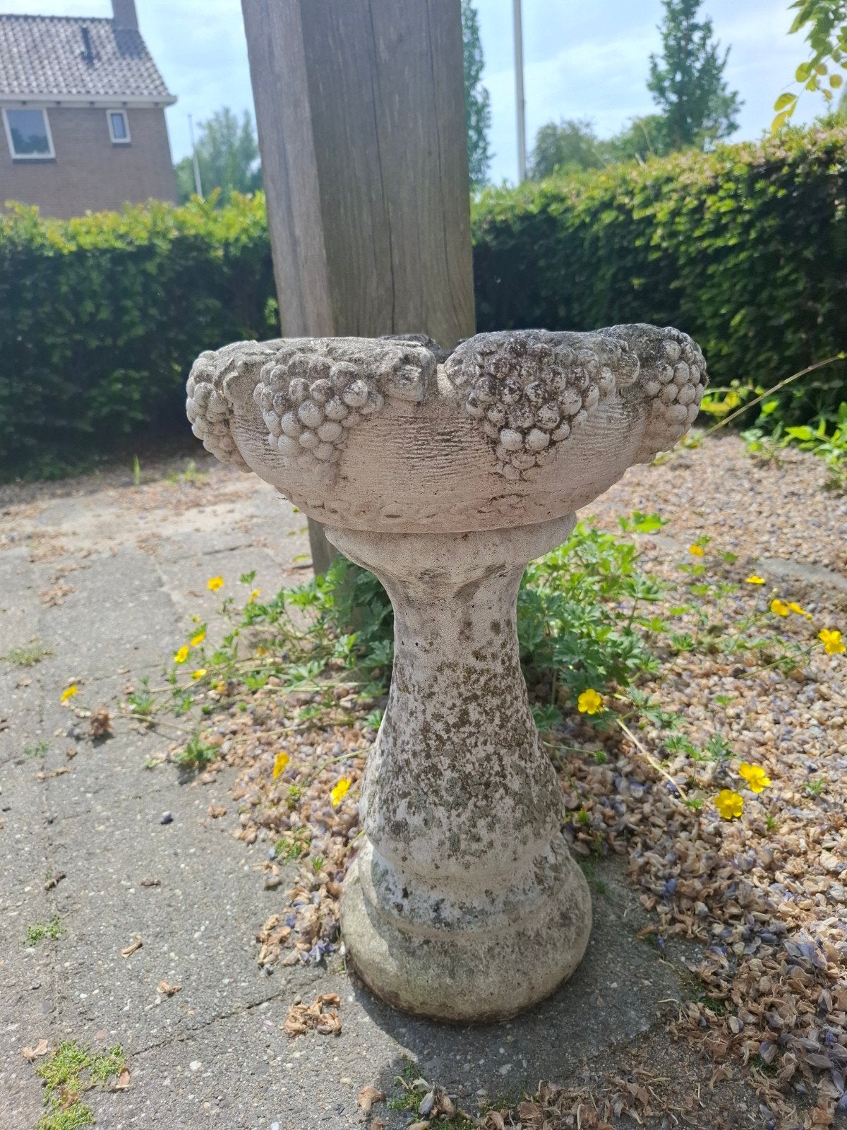 Tuinornament voor vogels, Ophalen, Gebruikt, Beton, Overige typen
