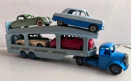 Dinky toy pullmore car transporter 582 gift set, Ophalen of Verzenden, Zo goed als nieuw, Bus of Vrachtwagen, Dinky Toys