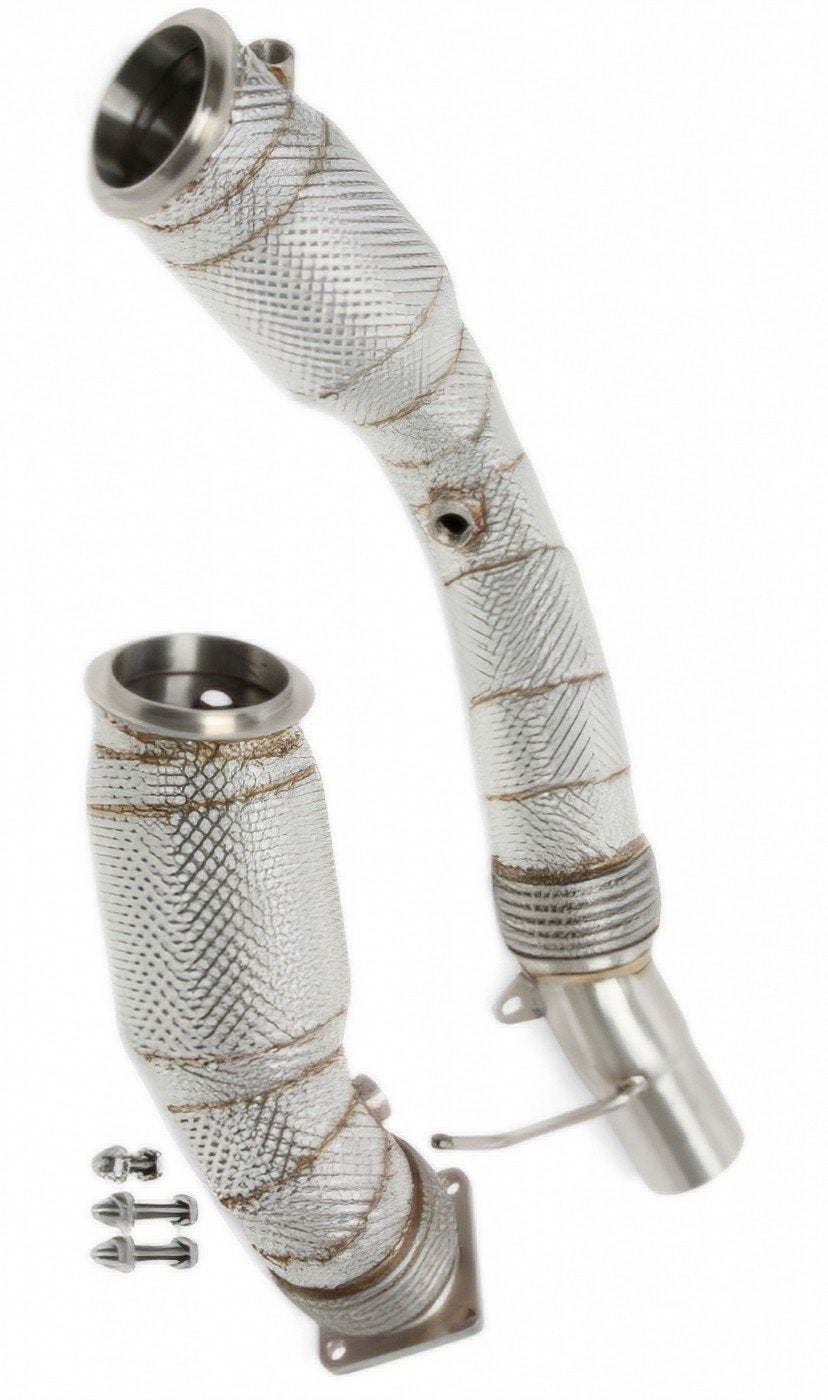 Uitlaat downpipe 200 cells hitteschild BMW M3 F80 OPF ZIE AD, Ophalen of Verzenden, PERFORMANCE-EXHAUST.NL, INFO@PERFORMANCE-EXHAUST.NL