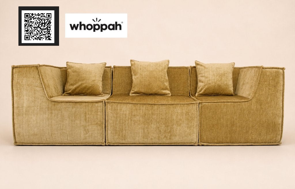 sofa, bank, modulair uitbreidbaar vintage Mid century design, Huis en Inrichting, Overige materialen, 250 tot 300 cm, Gebruikt