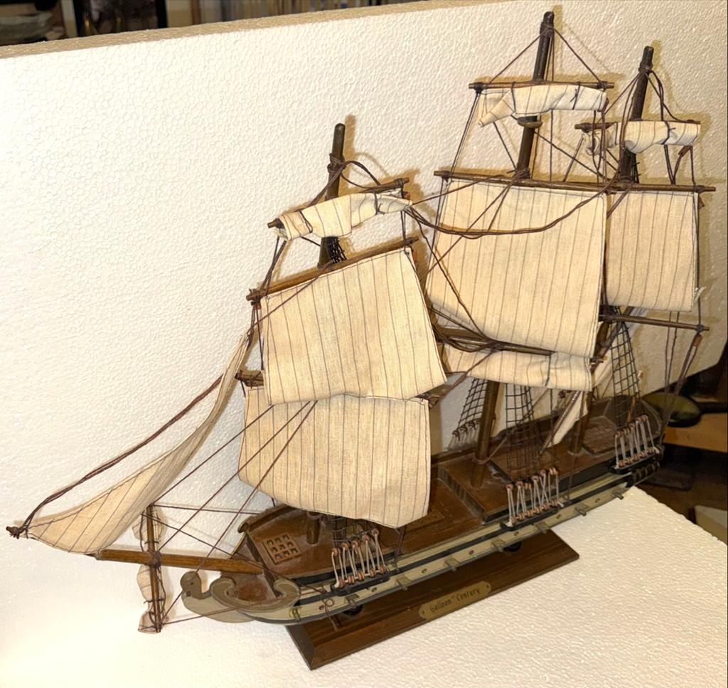 Galleon 18th Century scheepsmodel - Hoogte 51 cm, Lengte 61, Ophalen of Verzenden, Gebruikt, Groter dan 1:32, Overige merken