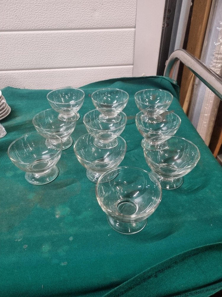dessertschaaltjes vintage 10 stuks, Ophalen of Verzenden, 'T Olde Gre-j, Info@toldegrej.nl, Endepoelstraat 20f Didam