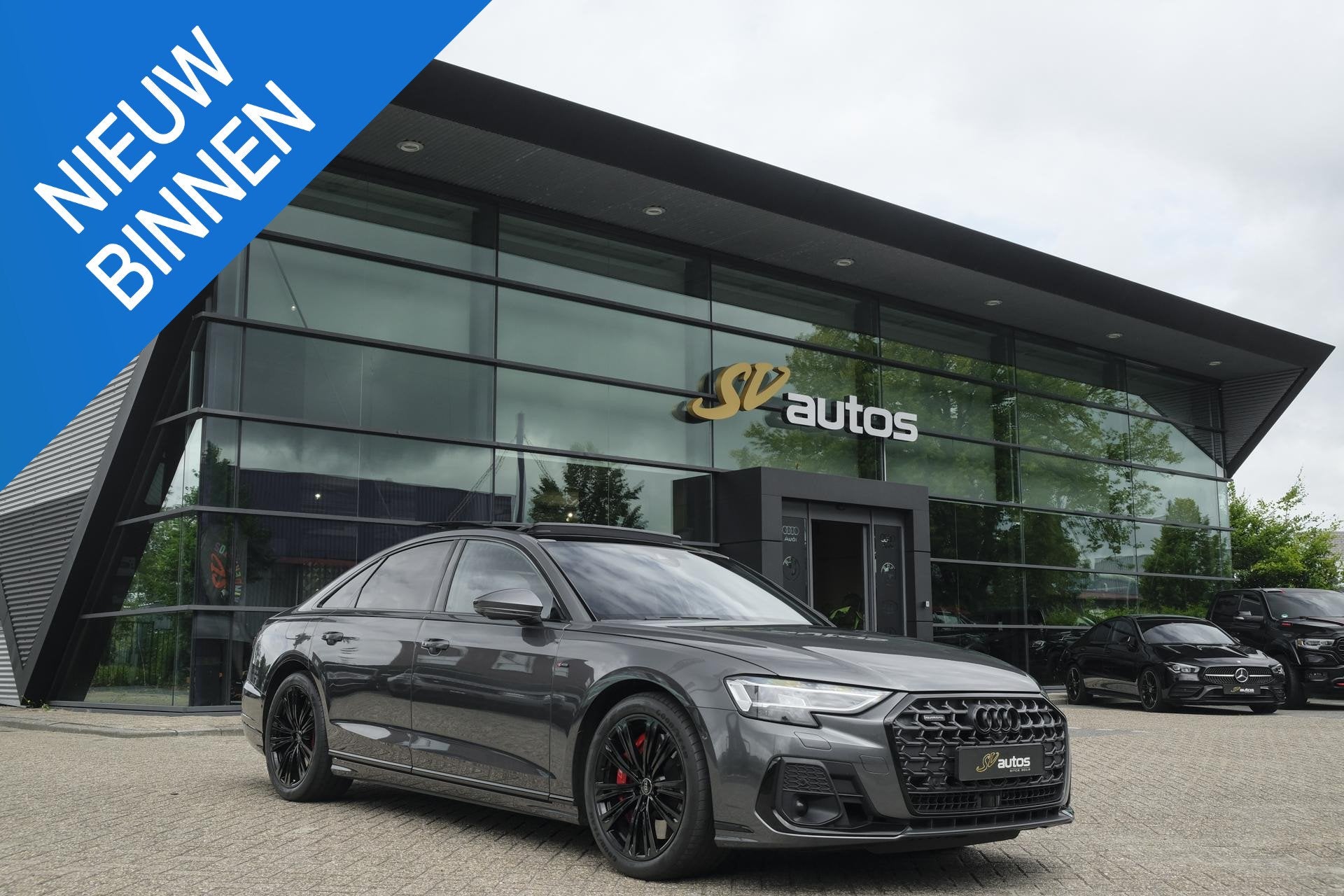 Audi A8 60 TFSIe 462pk S-Line Quattro Panoramdak *BTW* B&O *, Automaat, Gebruikt, 2995 cc, 462 pk