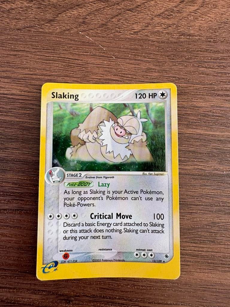 Pokemon kaart Slaking – Rare Star (2003), Ophalen of Verzenden, Zo goed als nieuw
