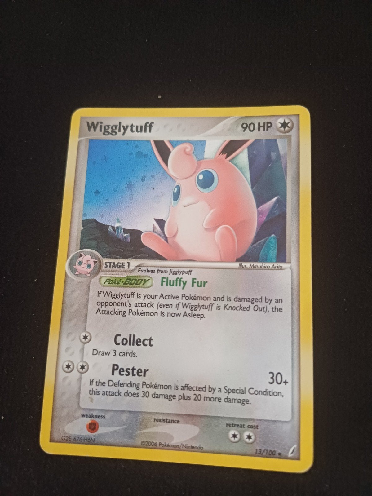 Pokémon Wigglytuff- 13/100, Ophalen of Verzenden, Gebruikt, Losse kaart