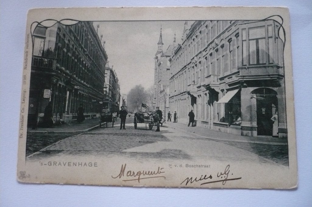 den haag - 's gravenhage 1e v.d. boschstraat gelopen 1900, Verzenden, Voor 1920, Gelopen, Zuid-Holland