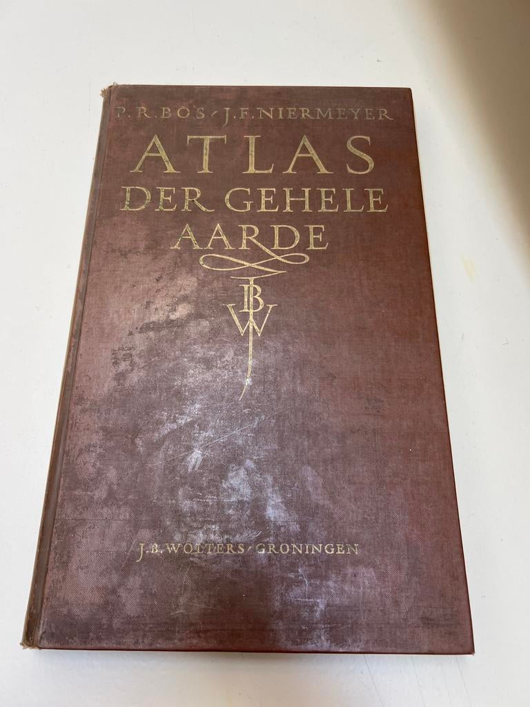 Oude Bosatlas 1966 compleet met register, Boeken, Atlassen en Landkaarten, Gelezen, Bosatlas, Ophalen of Verzenden, 1800 tot 2000