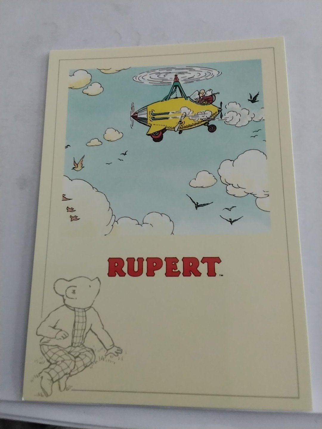 Vintage Rupert de Beer Ansichtkaart - Ongelopen, Verzamelen, Ansichtkaarten | Themakaarten, Ophalen of Verzenden, 1980 tot heden