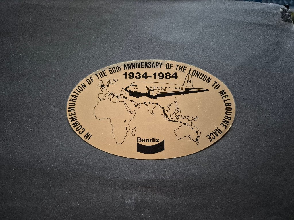 Uiver 1934-1984 sticker (ST28), Ophalen of Verzenden, Zo goed als nieuw, Kaart, Foto of Prent