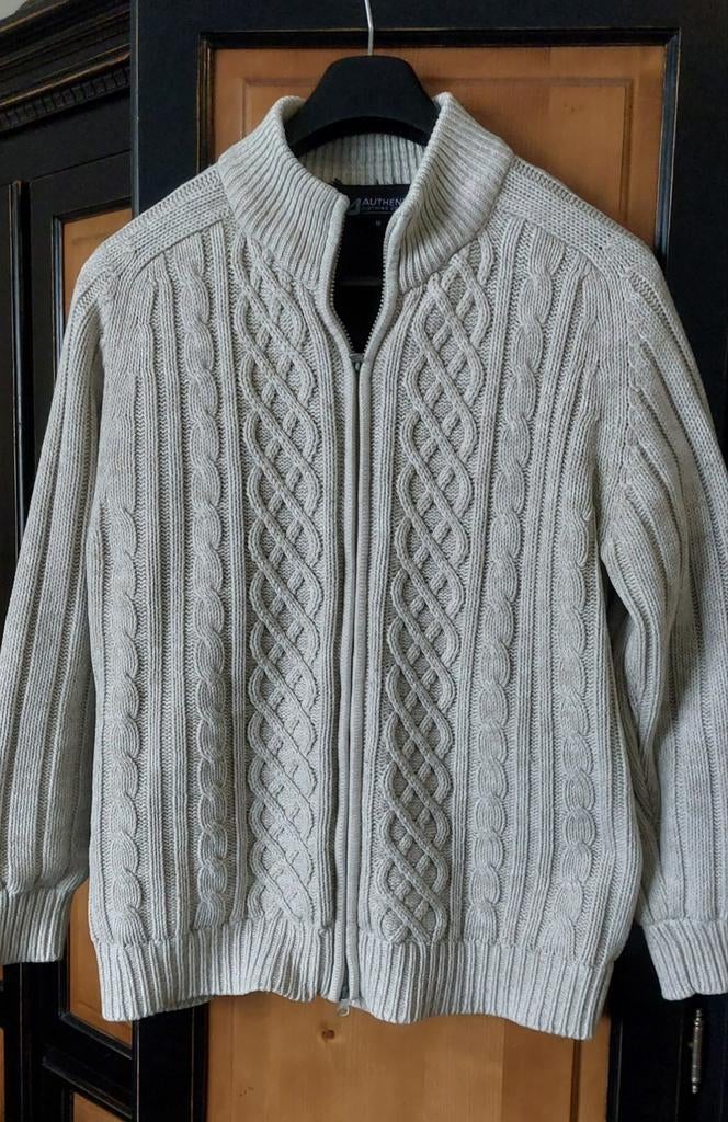 Authentic Clothing Company kabelvest met rits, Ophalen of Verzenden, Zo goed als nieuw, Maat 52/54 (L), Beige
