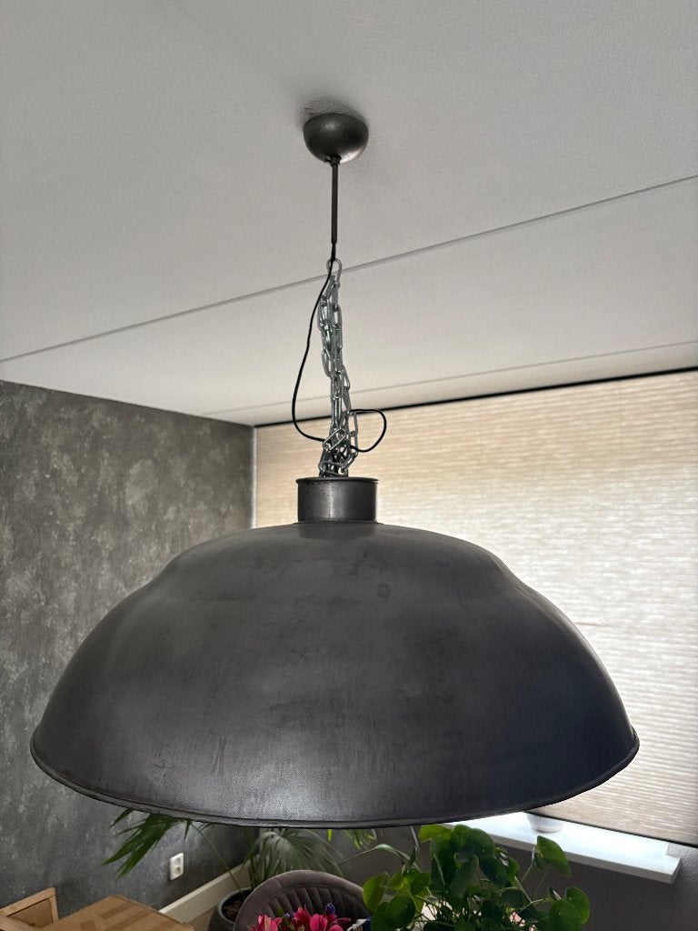 Hanglamp industrieel, Huis en Inrichting, Ophalen, Zo goed als nieuw, Metaal, E27 (groot)