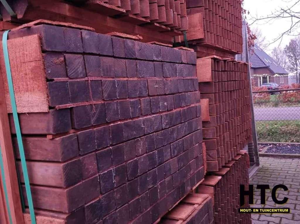 Hardhouten palen gladgeschaafd 68x68mm voor €4,75 per meter!, Ophalen, Palen, Nieuw, Hardhout