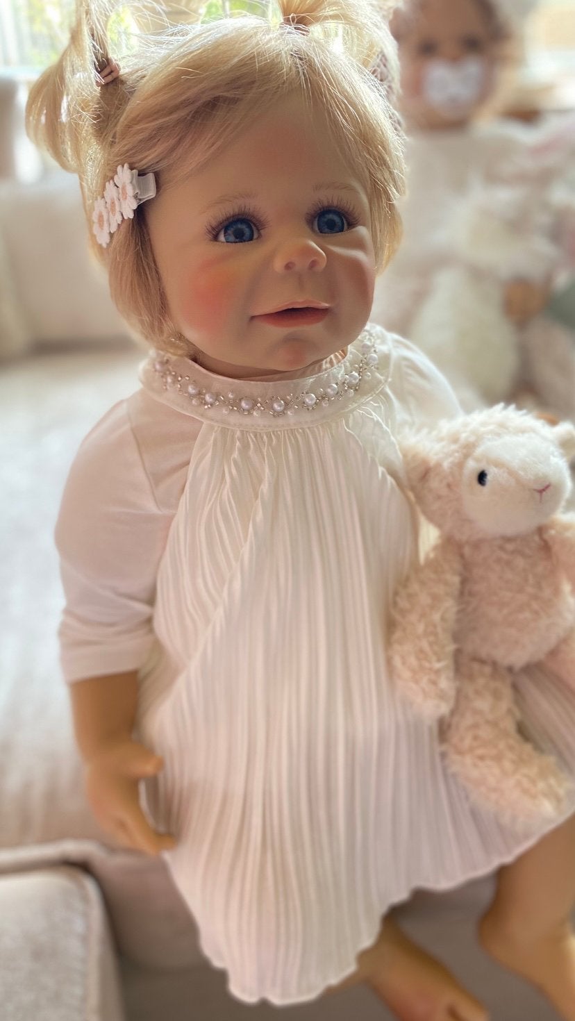 Reborn peuter pop Masterpiece limited 🎀, Verzenden, Zo goed als nieuw, Pop
