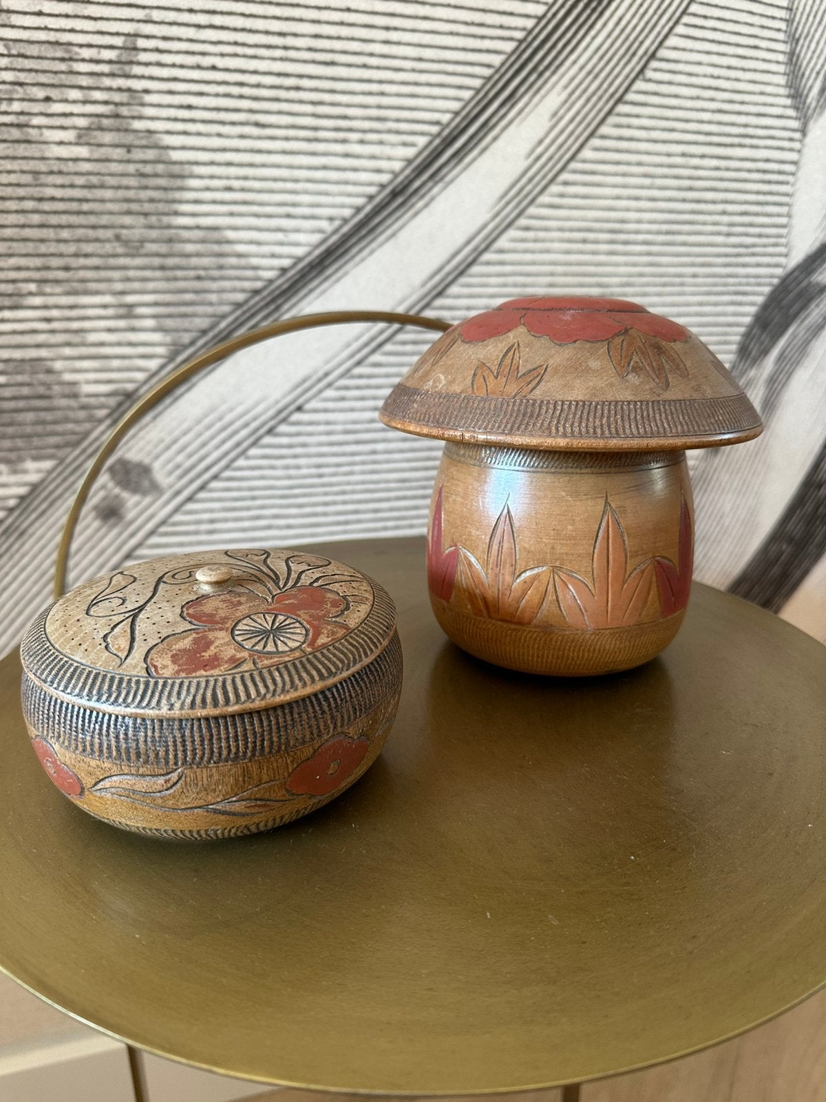 Vintage houten doosjes, Amsterdamse school. Wolpot hout., Ophalen of Verzenden