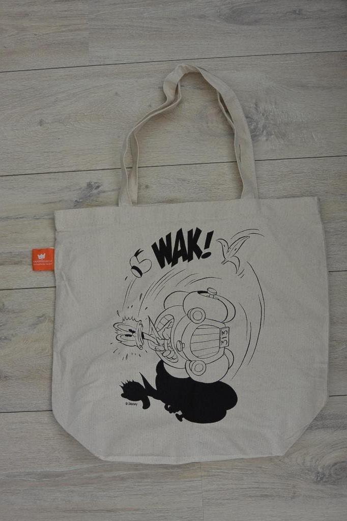 Canvas shopper - Donald Duck, Sieraden, Tassen en Uiterlijk, Ophalen of Verzenden, Zo goed als nieuw, Overige kleuren, Shopper