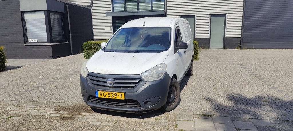 Dacia Dokker 1.5 dCi 75 Ambiance (bj 2014), Auto's, Bestelauto's, Gebruikt, Elektrische ramen, 4 cilinders, Wit