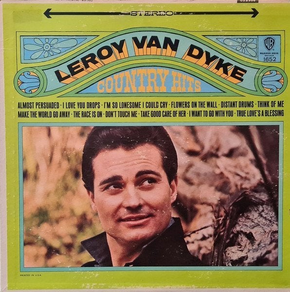 LP Leroy Van Dyke - Country hits (USA, 1966, PROMO label! ), Ophalen, Promo, Zo goed als nieuw, 12 inch