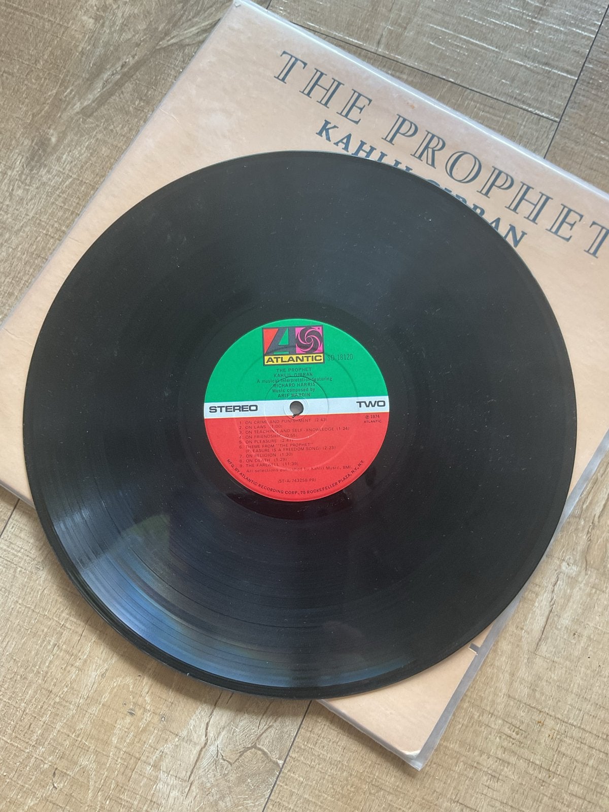 Kahlil Gibran - The Prophet LP (1974) met Richard Harris, LP, Gebruikt, Overige genres, Ophalen of Verzenden