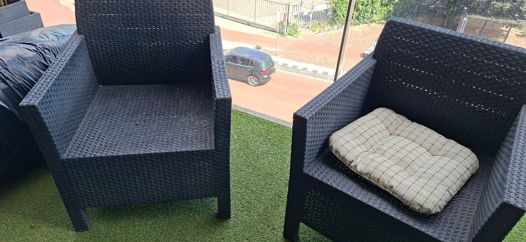 Tuinset, Tuin en Terras, Tuinsets en Loungesets, Ophalen, 4 zitplaatsen, Kunststof, Gebruikt