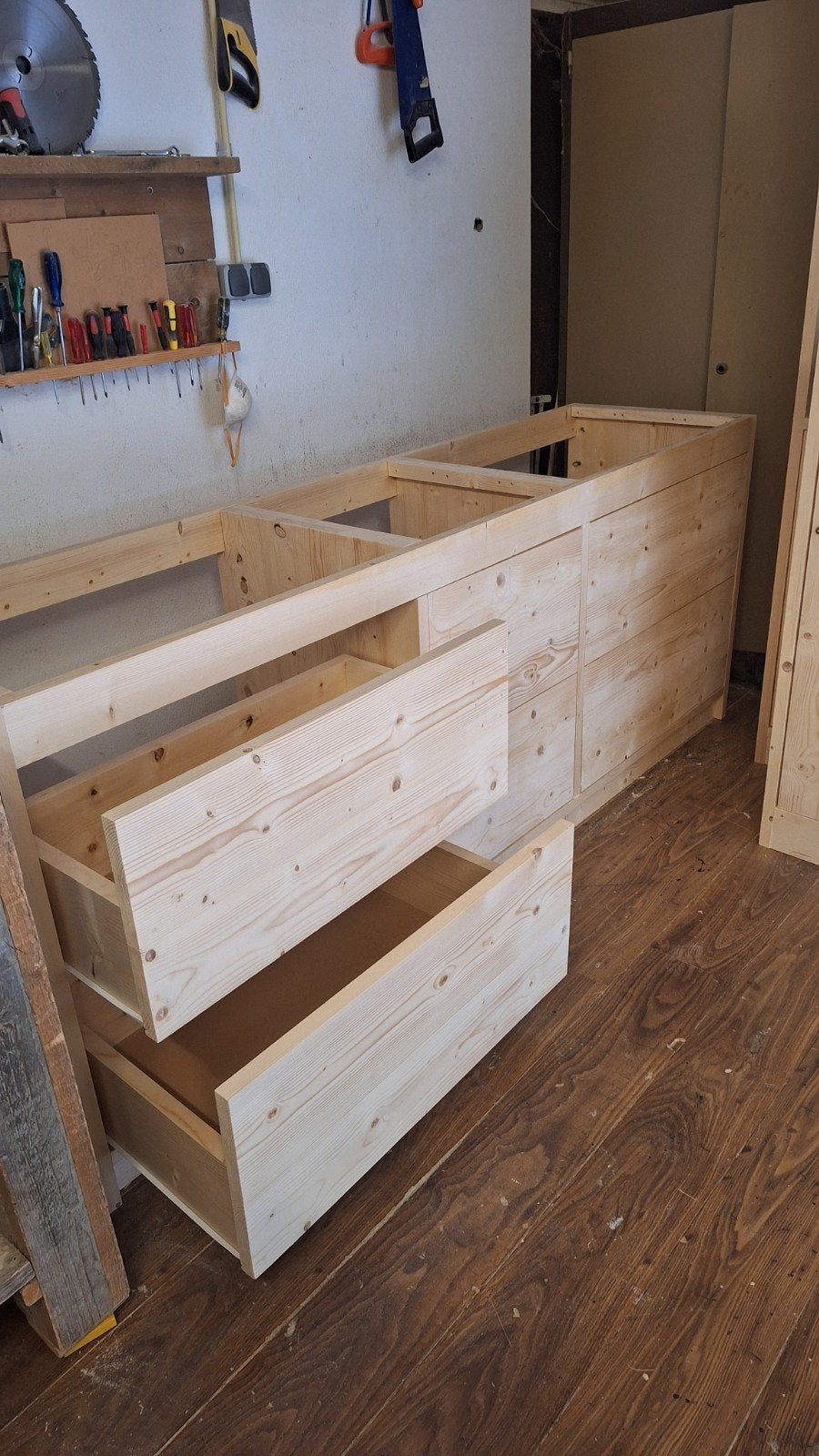 Keukenblok van terug gedroogd en geschaafd hout, Ophalen of Verzenden, Nieuw