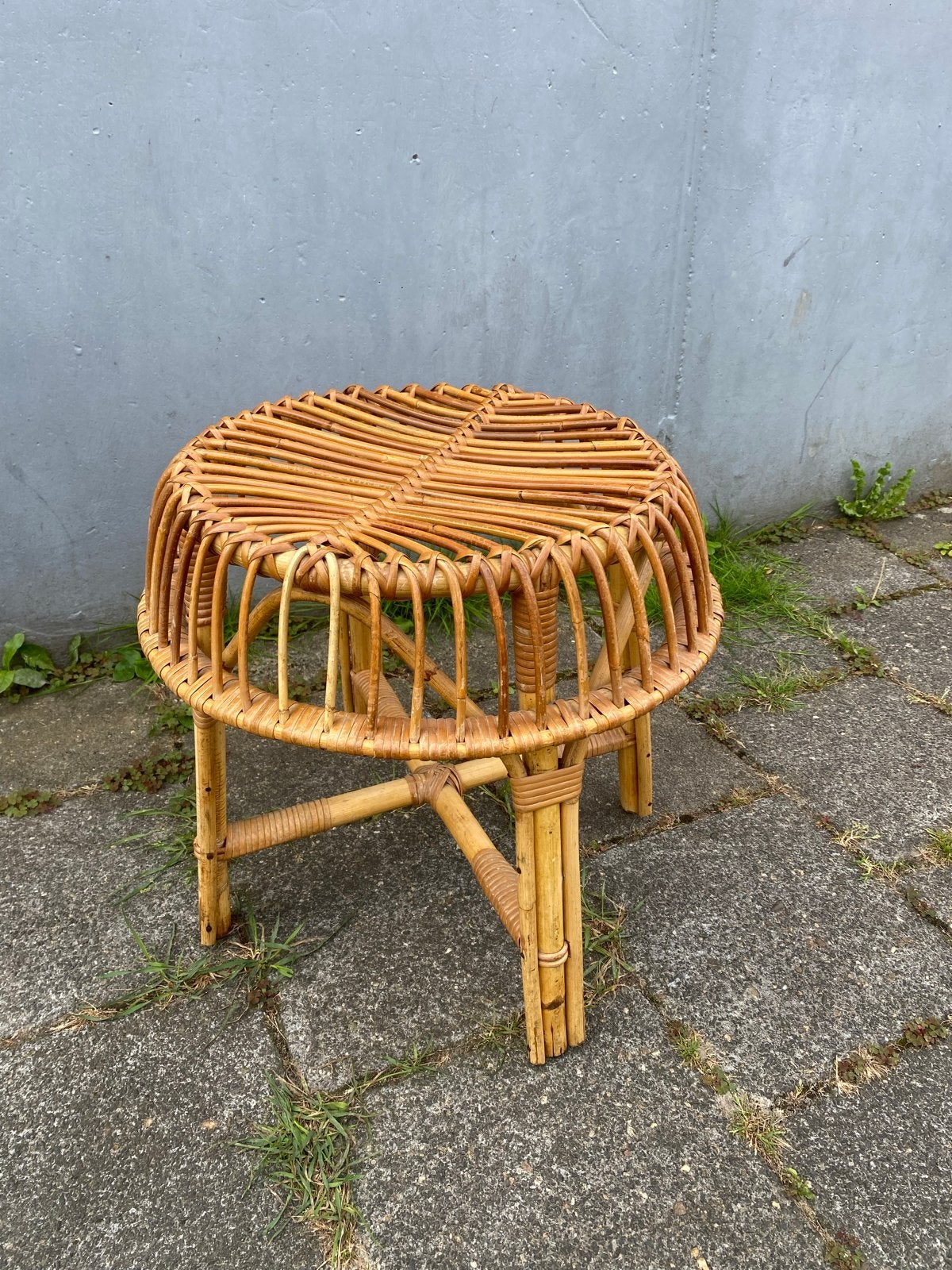 ROHE NOORDWOLDE Rotan Kruk - Jaren '60 Design, Ophalen, Gebruikt, Overige materialen