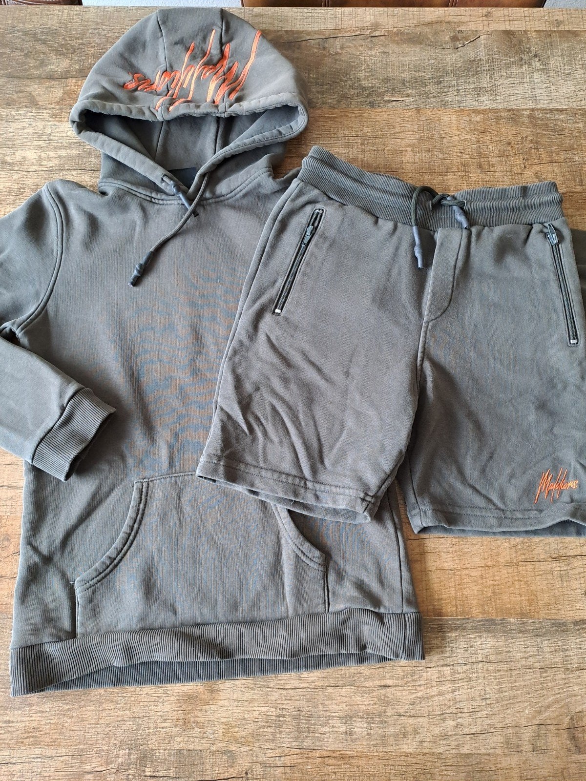 Malelions set: hoodie en korte broek - 146 - 152, Gebruikt, Malelions, Jongen of Meisje, Ophalen of Verzenden