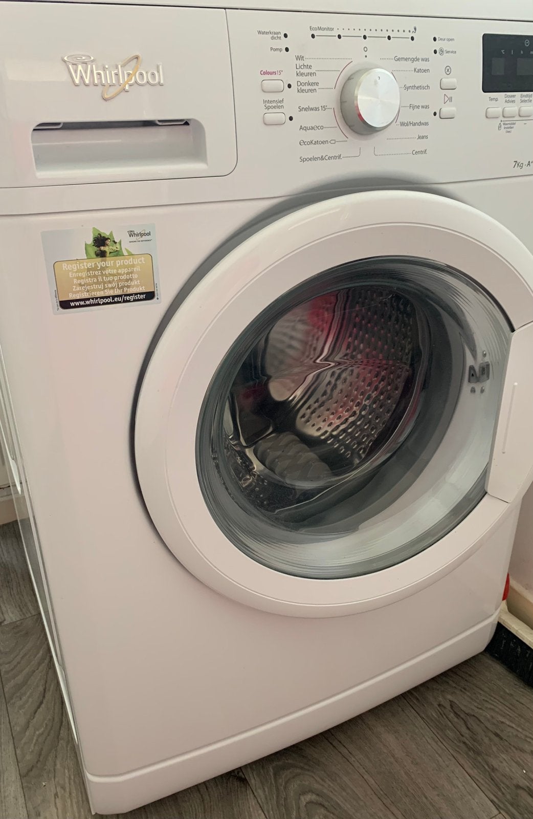 DEFECT Whirlpool wasmachine 7kg, Ophalen, Voorlader, Niet werkend, 85 tot 90 cm
