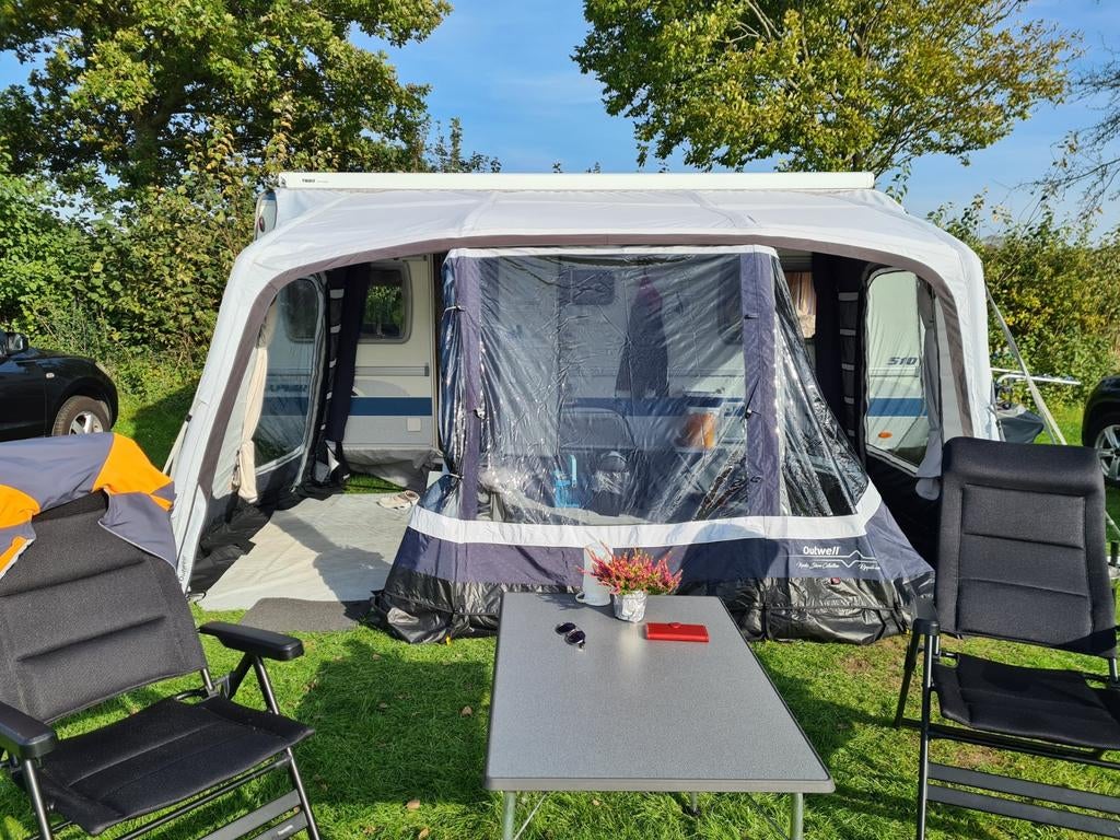 Op pompbare voortent 4.50, Caravans en Kamperen, Ophalen of Verzenden, Zo goed als nieuw