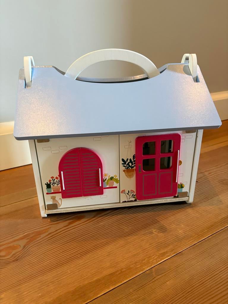 Draagbaar Poppenhuis - Compact en Mooi Formaat, Kinderen en Baby's, Speelgoed | Poppenhuizen, Ophalen, Gebruikt, Poppenhuis