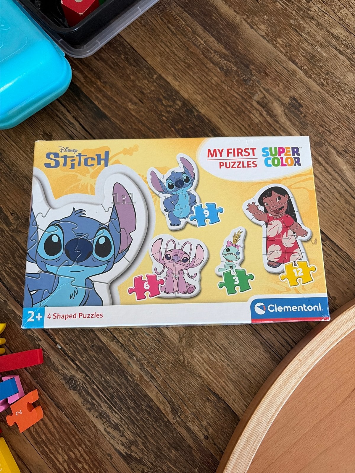 Disney Stitch Puzzels voor Kinderen - 4 Vormige Puzzels, Ophalen of Verzenden, Minder dan 10 stukjes, Gebruikt, 2 tot 4 jaar