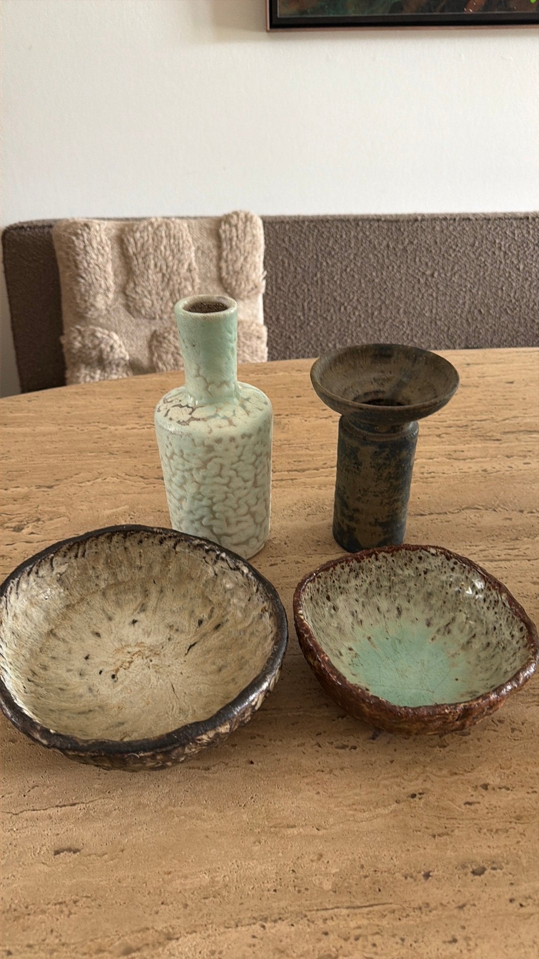Prachtige 4-delige Set Vintage Mobach (Gemerkt & Gesigneerd), Ophalen of Verzenden