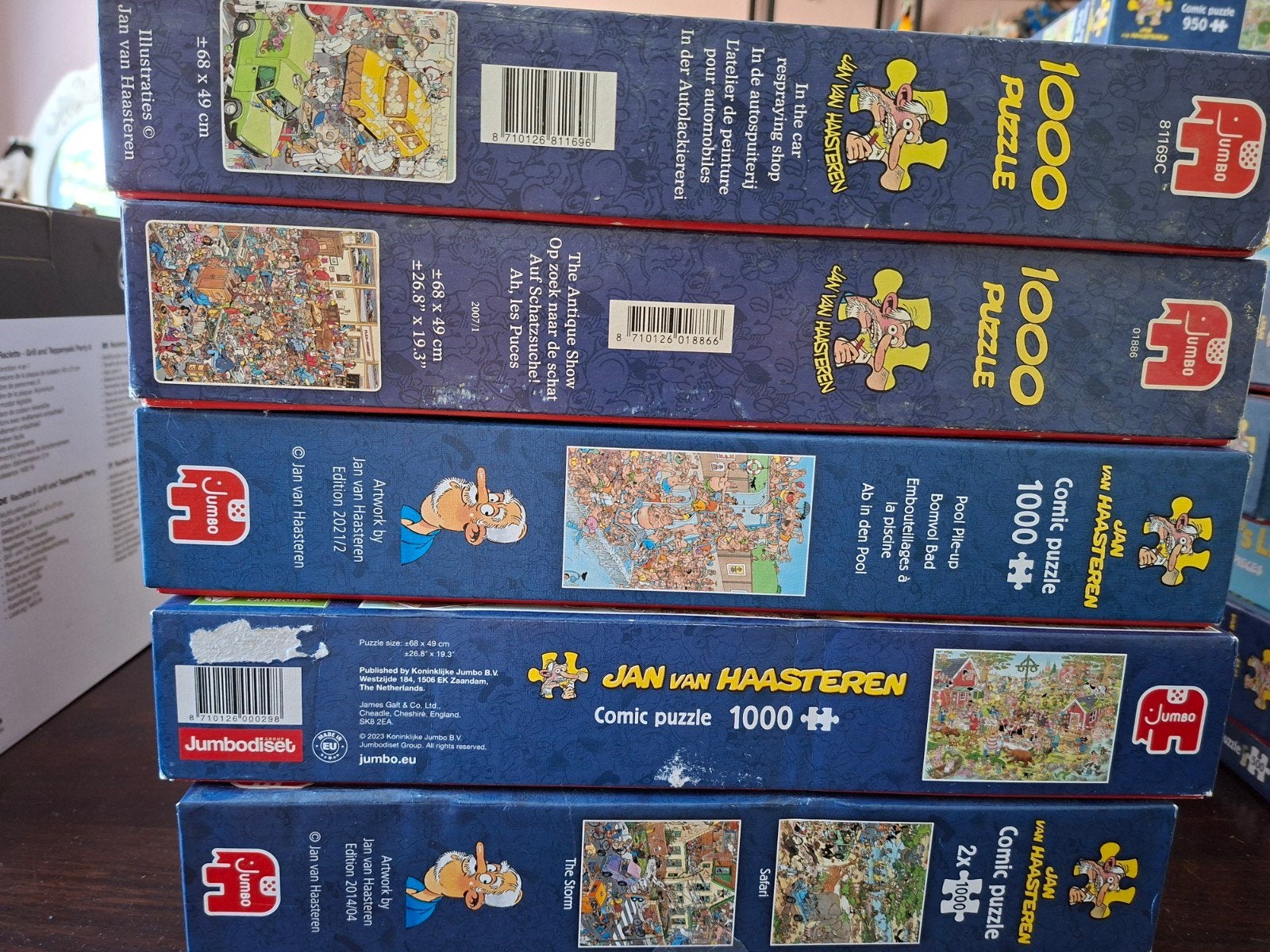 jan van haasteren puzzels, Ophalen, 500 t/m 1500 stukjes, Zo goed als nieuw