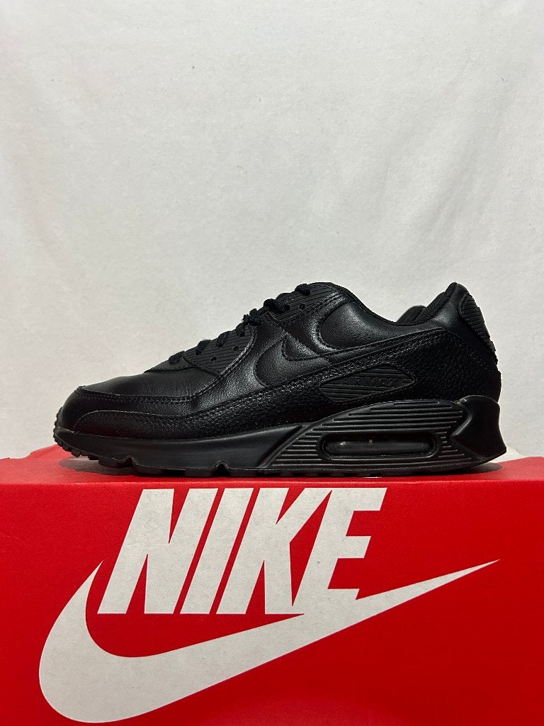 ALS NIEUW! Maat 45 - Nike Air Max 90 Leather Black, Verzenden, Zwart, Nike, Nike