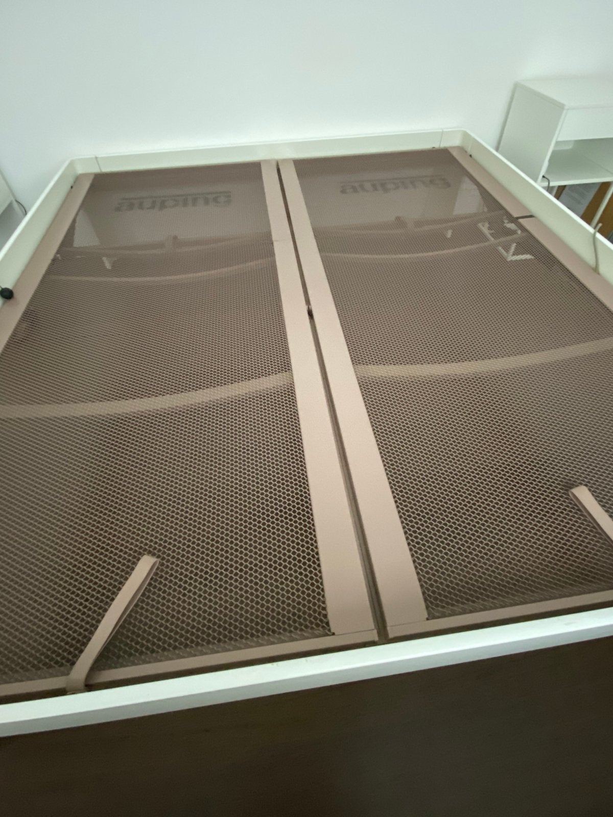 Auping Auronde 180x200cm wit 48cm hoog, Huis en Inrichting, Slaapkamer | Bedden, Ophalen, Wit, Tweepersoons, 180 cm