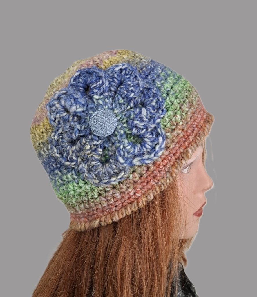 Muts met verloopkleuren, Maat 38/40 (M), Verzenden, Nieuw, Handgemaakt