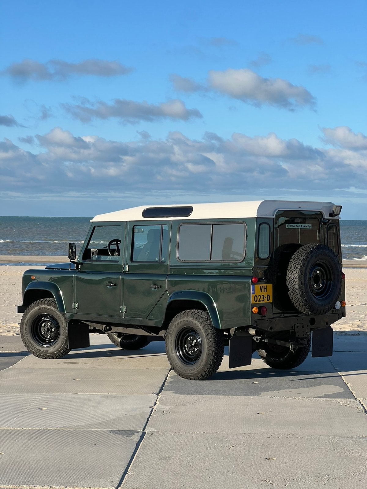 Land Rover Defender Td5 Heritage Retro Series, Auto's, Euro 2, Stof, Zwart, Sound system