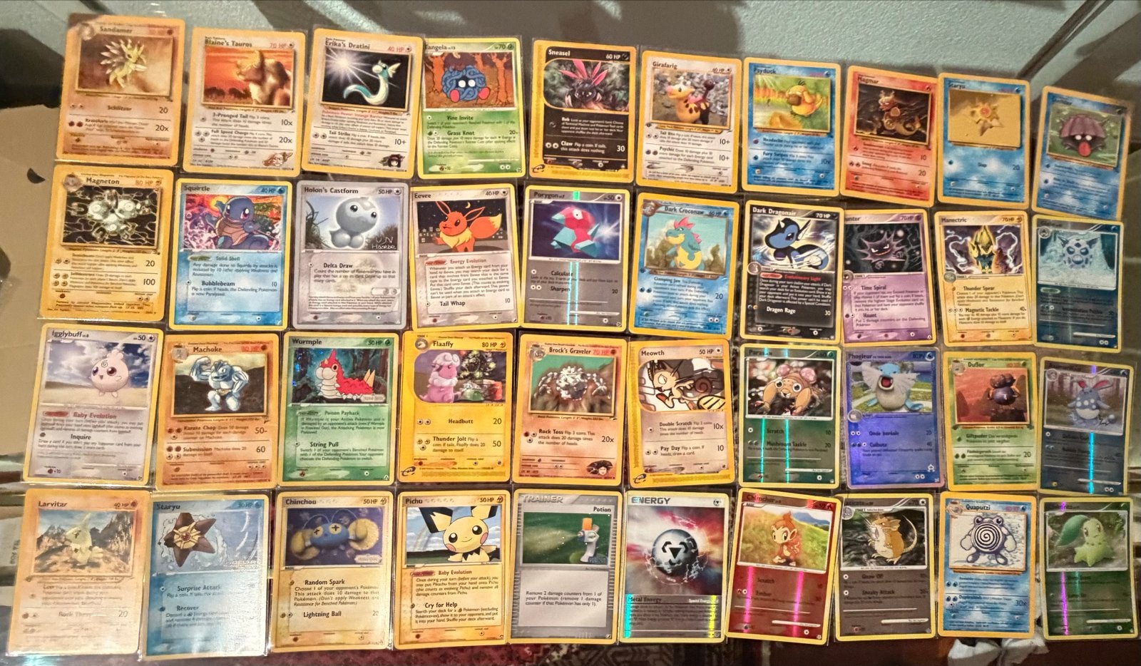 Foto 4 van Vintage Engelse Pokémon kaarten collectie
