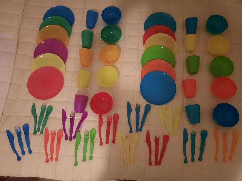 diverse melanine en plastic servies, Ophalen of Verzenden, Zo goed als nieuw, Overige typen