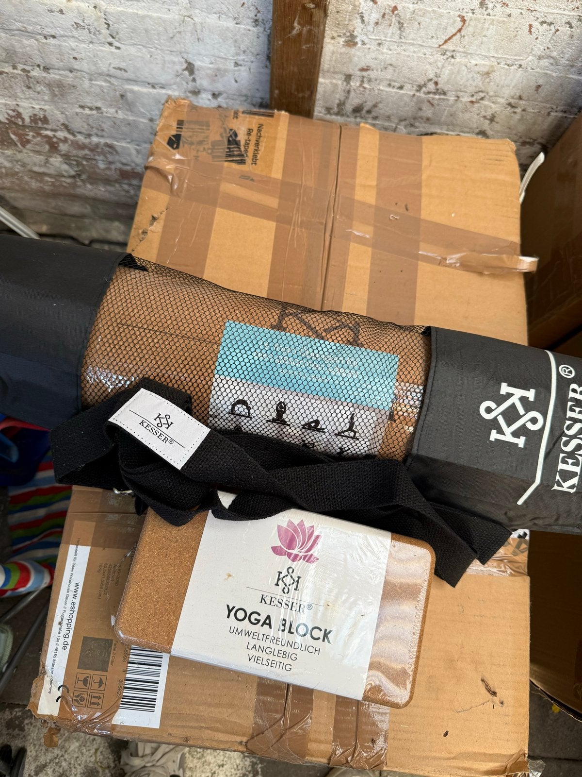 Kesser Yoga Set: Mat, Blok en Draagband - Nieuw, Ophalen, Nieuw, Overig