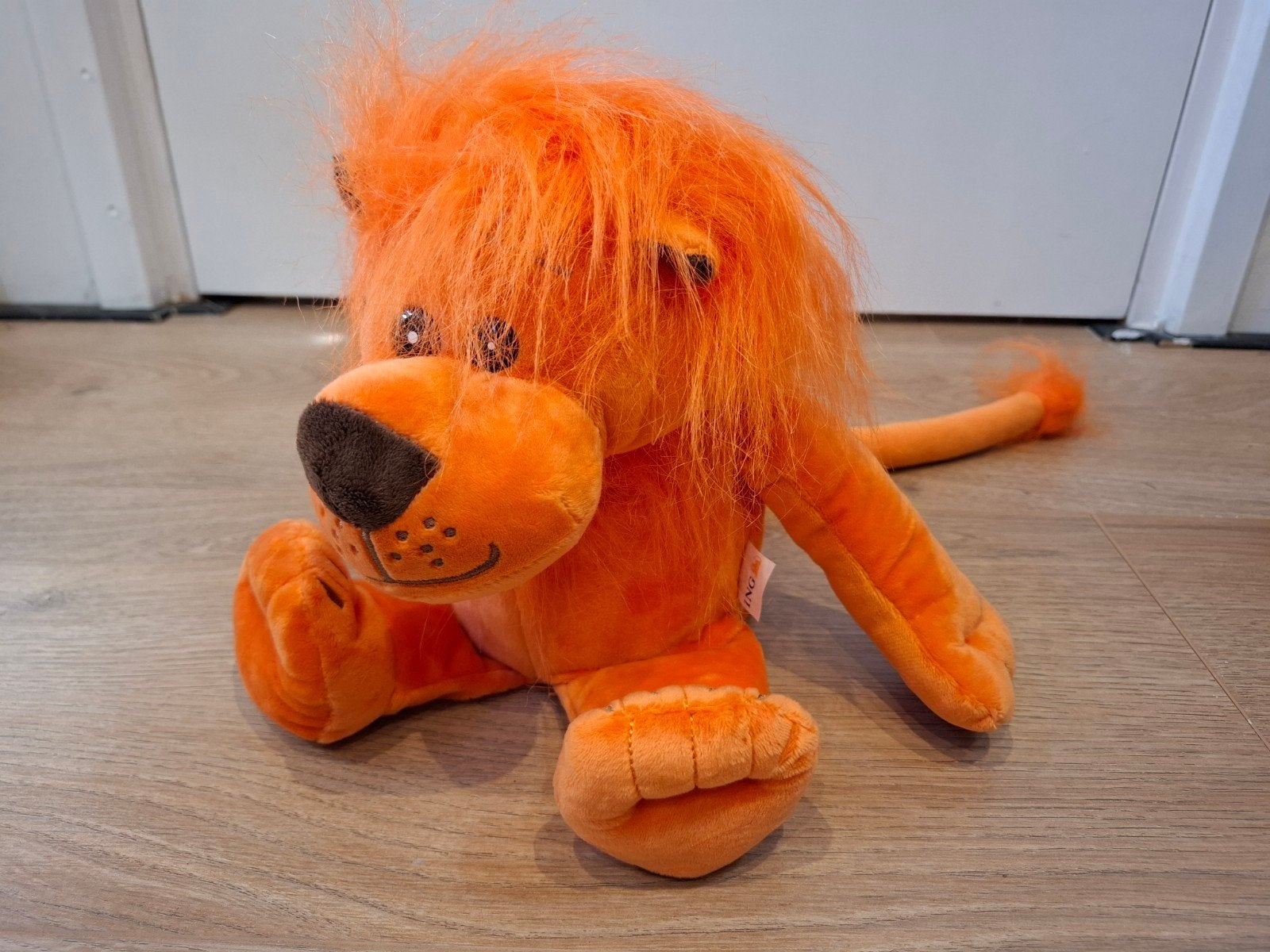 ING Leeuw spaarpot - Zachte knuffel spaarpot, Ophalen of Verzenden, Nieuw, Dier
