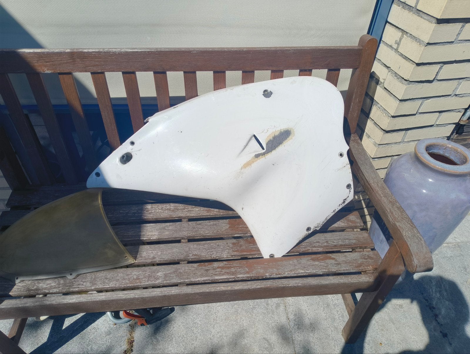 Aprilia RS50 linker zijkap en windscherm (1999-2005), Ophalen of Verzenden, Gebruikt, Kap, Aprilia rs 50