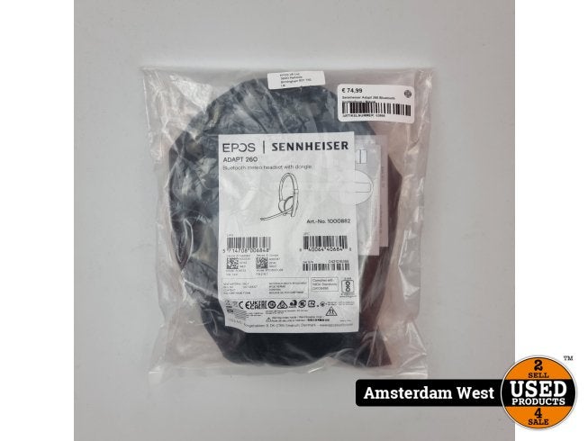 Sennheiser Adapt 260 Headset | Nieuw, Sennheiser, Nieuw, https://www.sennheiser.com/global-contact, Am Labor 1, 30900 Wedemark, Duitsland