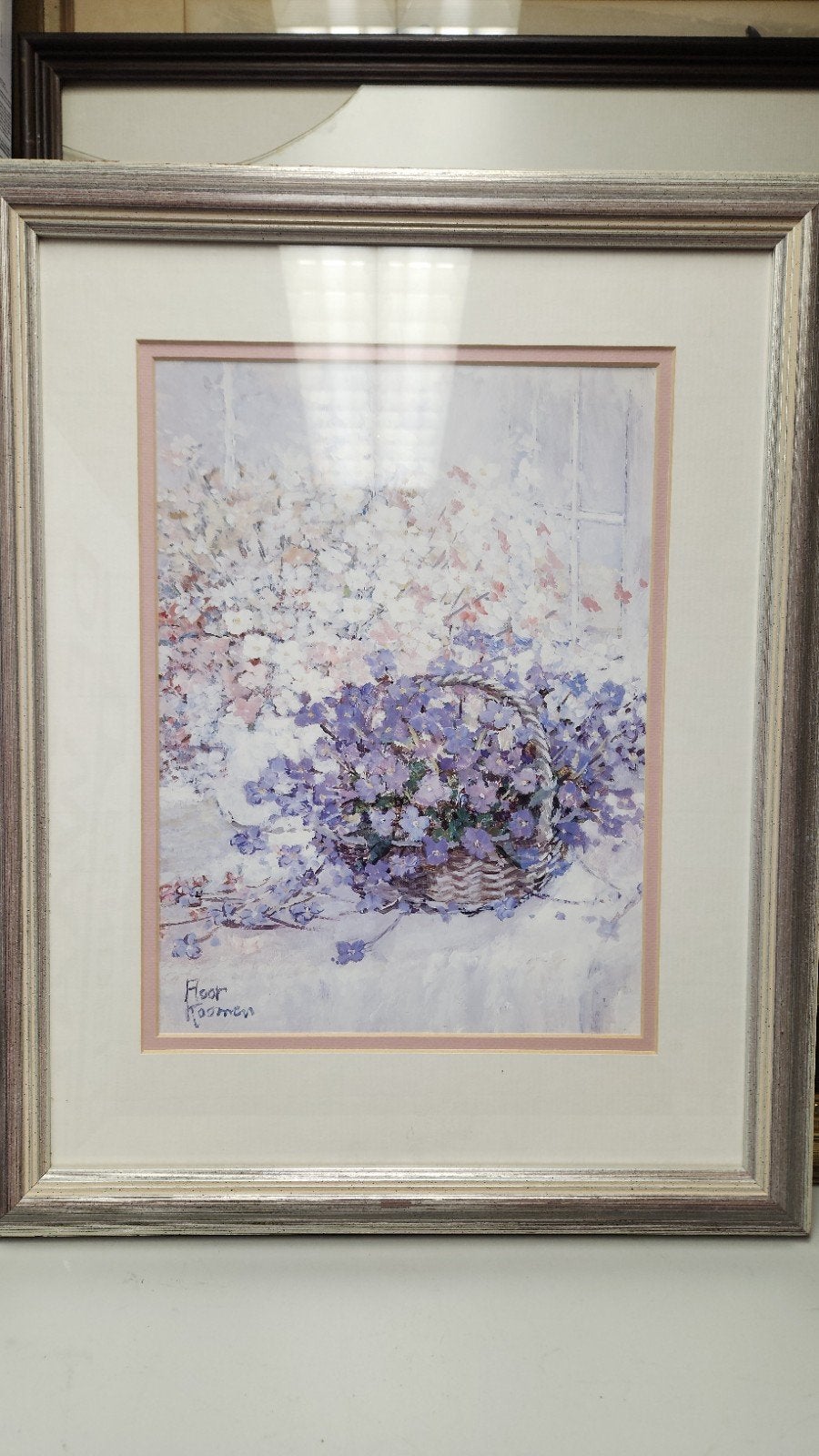 Ingelijste print van Floor Koomen - Bloemenmand, Ophalen