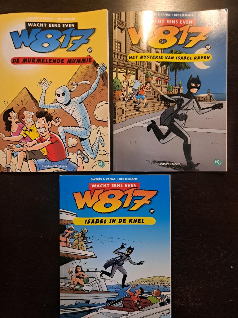 W817 Wacht Eens Even 3x deel 19/21 Swerts Vanas Hec Leemans, Boeken, Stripboeken, Hec Leemans, Ophalen of Verzenden, Zo goed als nieuw